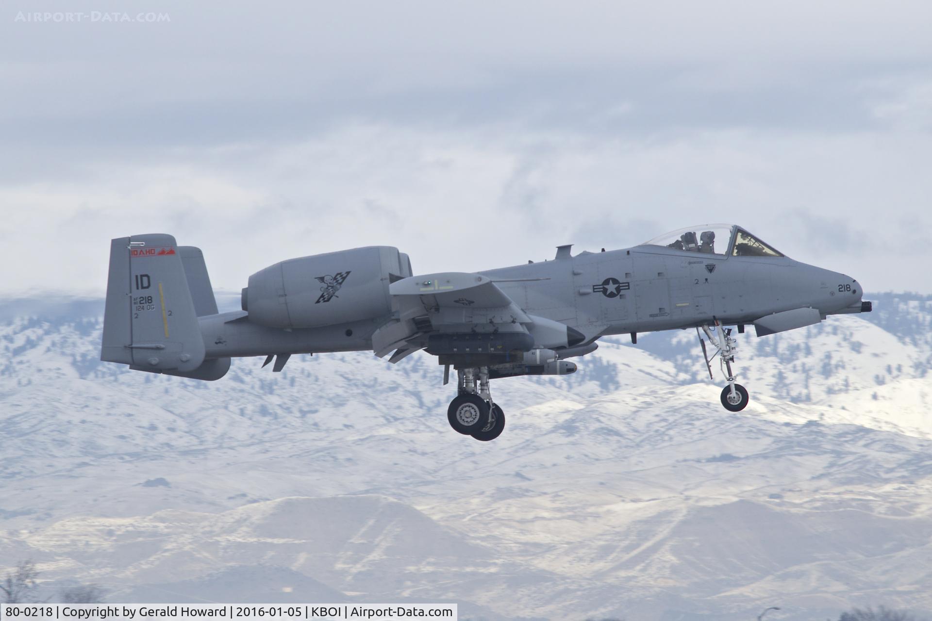 80-0218, 1980 Fairchild Republic A-10C Thunderbolt II C/N A10-0568, Landing RWY 10R.