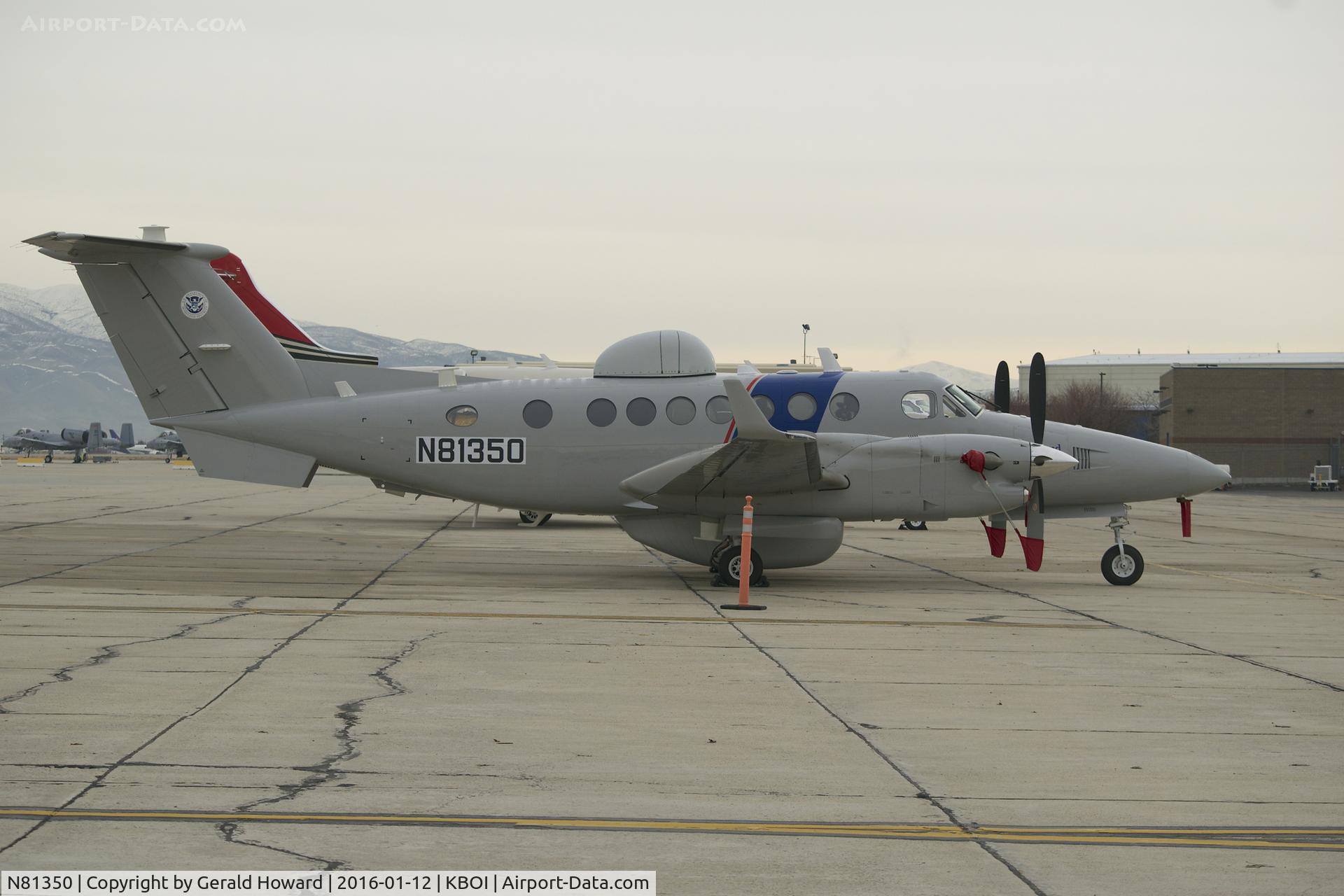N81350, Hawker Beechcraft 350ER King Air (B300CER) C/N FL-770, Parked on south GA ramp.