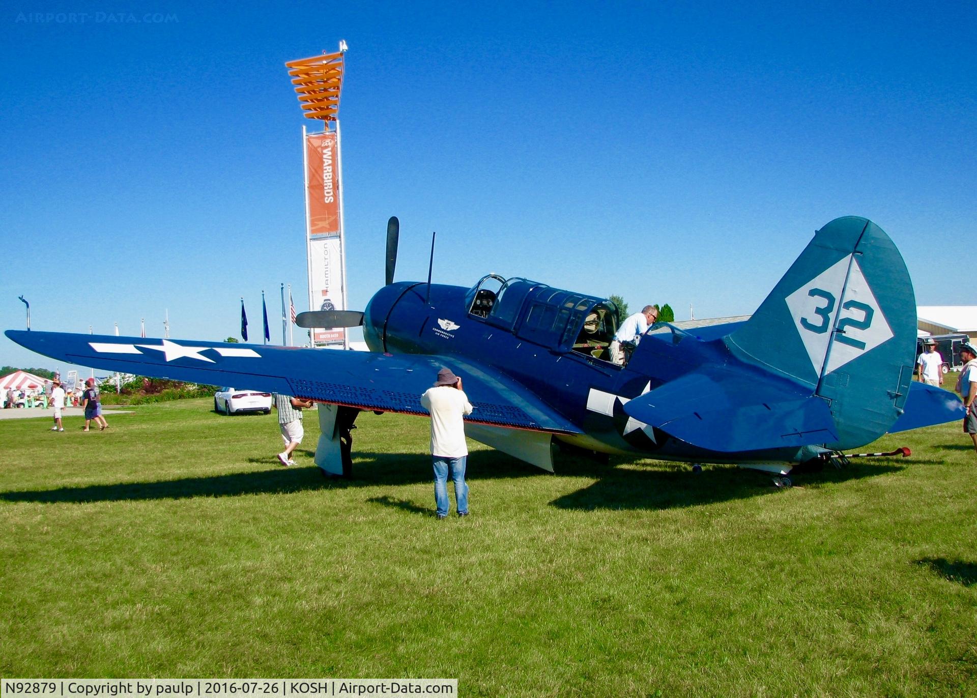 N92879, 1944 Curtiss SB2C-5 Helldiver C/N 83725, At Oshkosh.