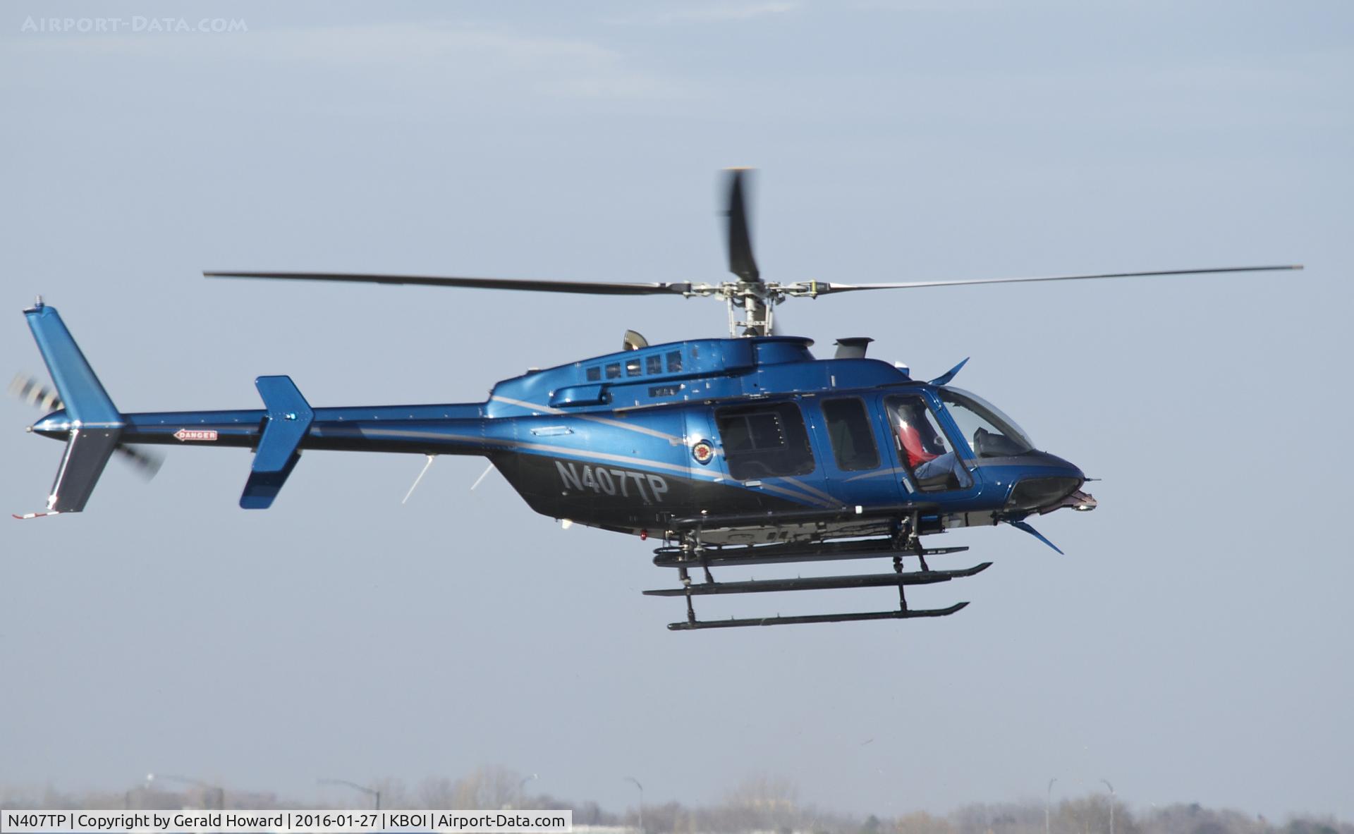 N407TP, 2005 Bell 407 C/N 53654, Landing BOI.
