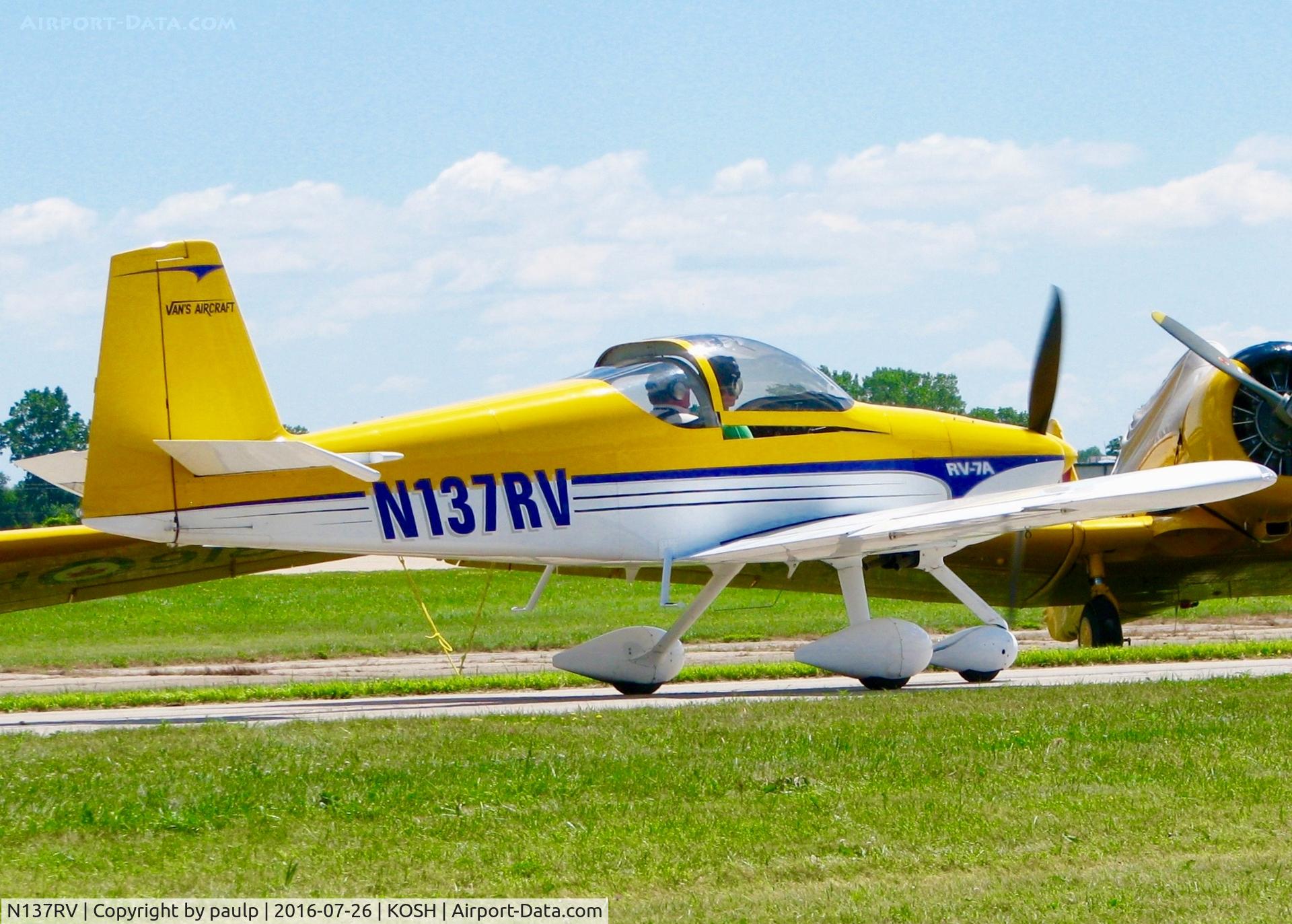 N137RV, 2001 Vans RV-7 C/N 1, At Oshkosh.