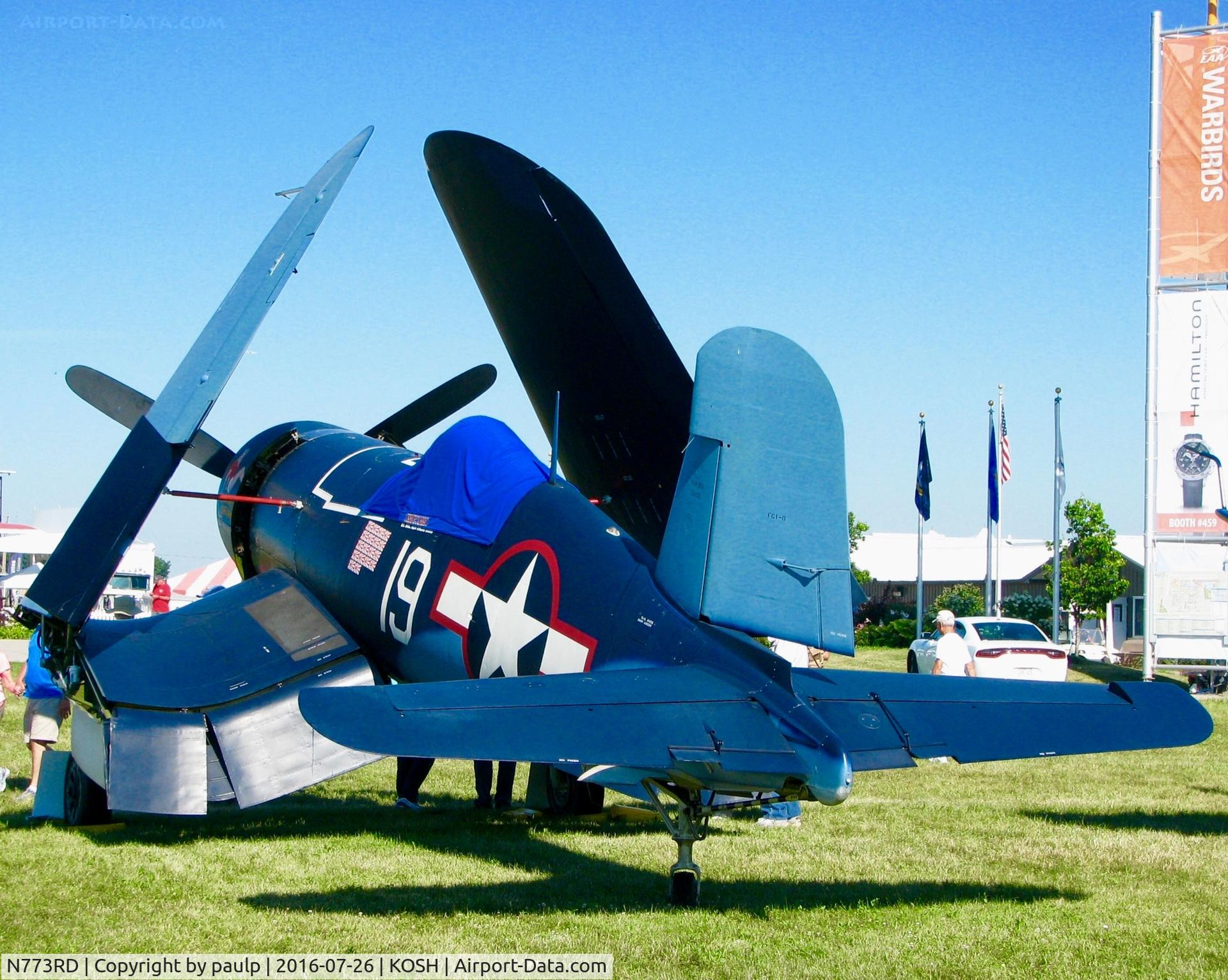 N773RD, 1944 Goodyear FG-1D Corsair C/N 3694, At Oshkosh.