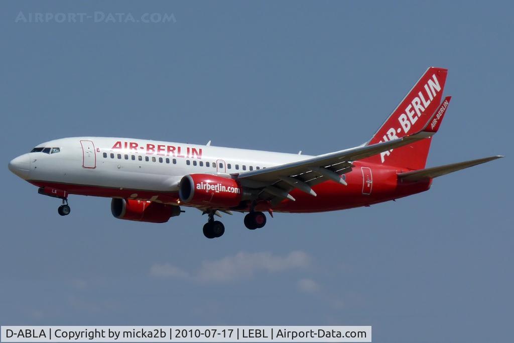 D-ABLA, 2007 Boeing 737-76J C/N 36114, Landing