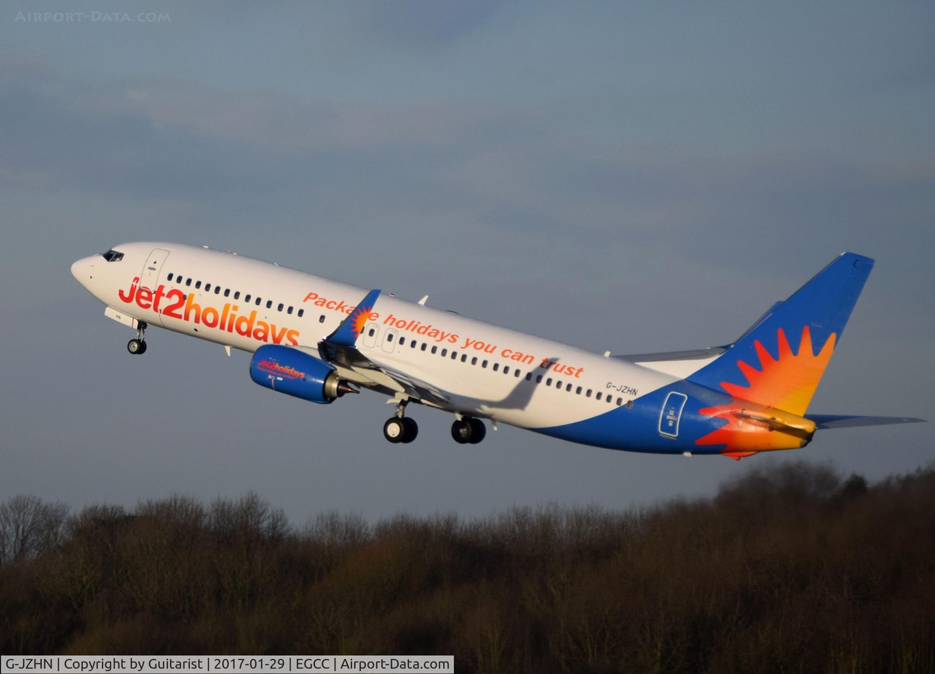 G-JZHN, 2016 Boeing 737-8MG C/N 63146, At Manchester