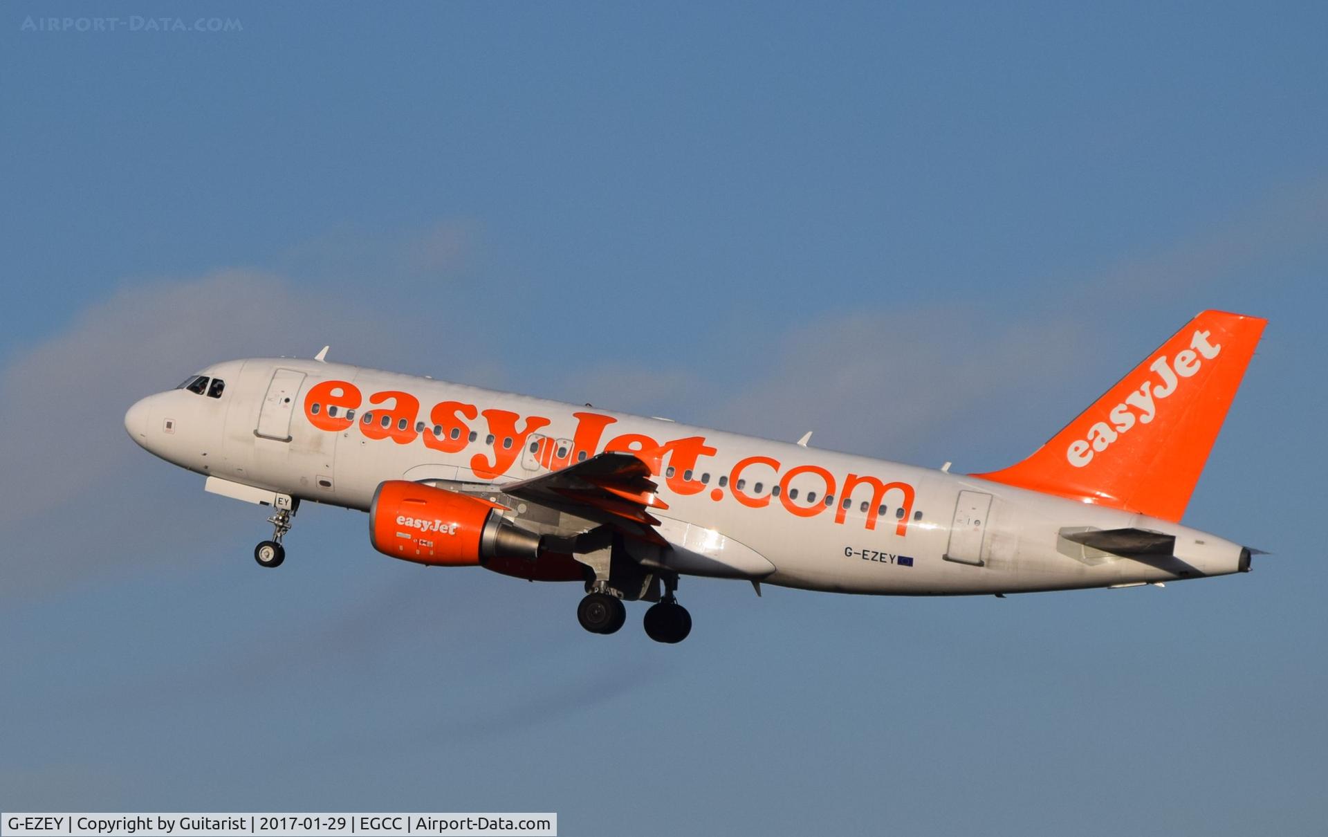 G-EZEY, 2004 Airbus A319-111 C/N 2353, At Manchester