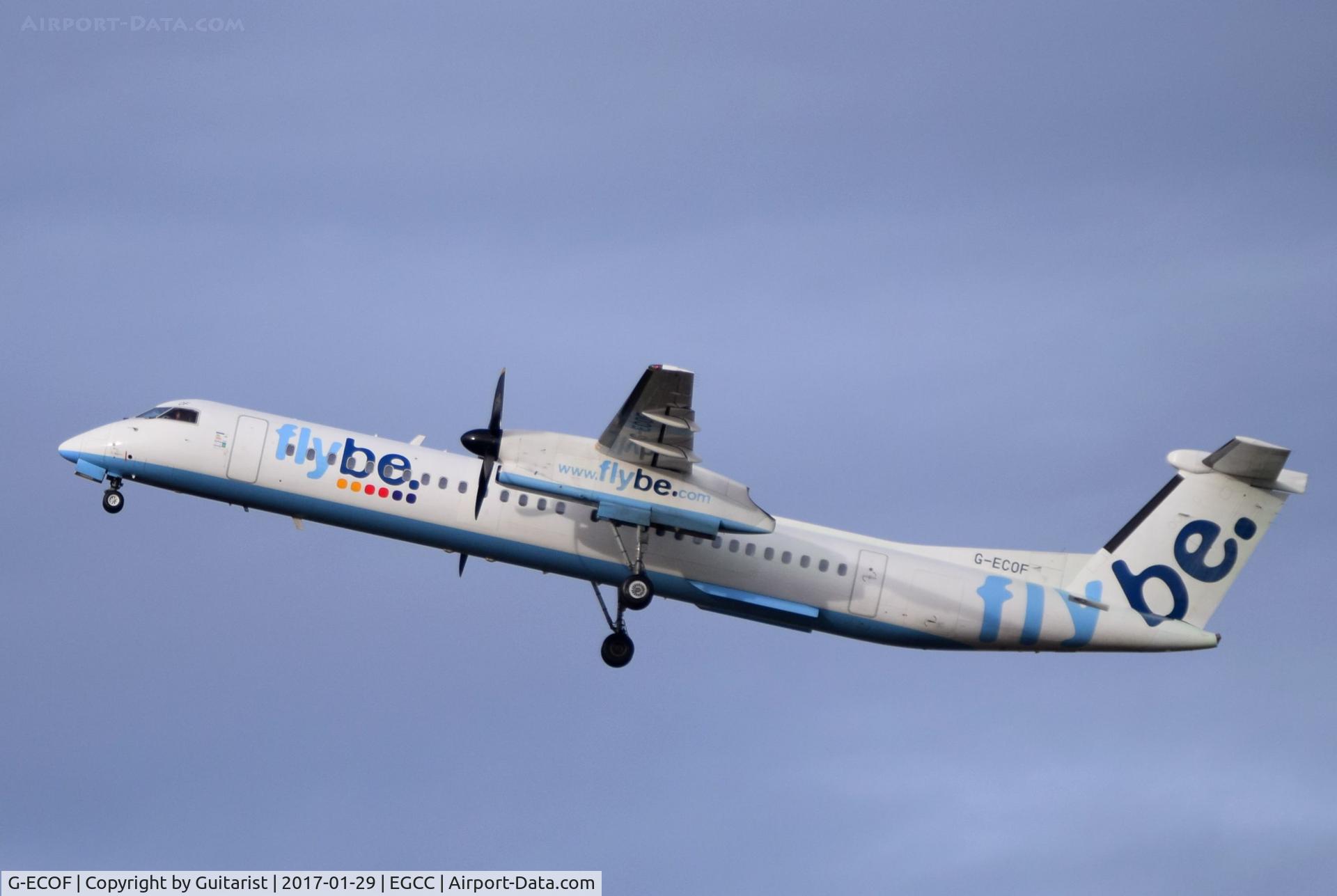 G-ECOF, 2008 De Havilland Canada DHC-8-402Q Dash 8 C/N 4216, At Manchester