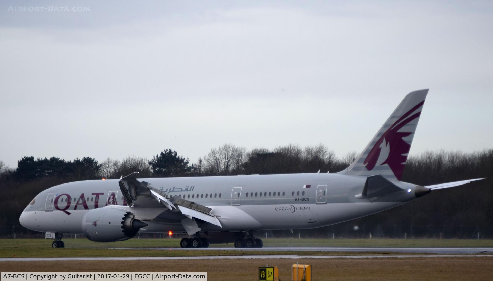 A7-BCS, 2015 Boeing 787-8 Dreamliner Dreamliner C/N 38337, At Manchester