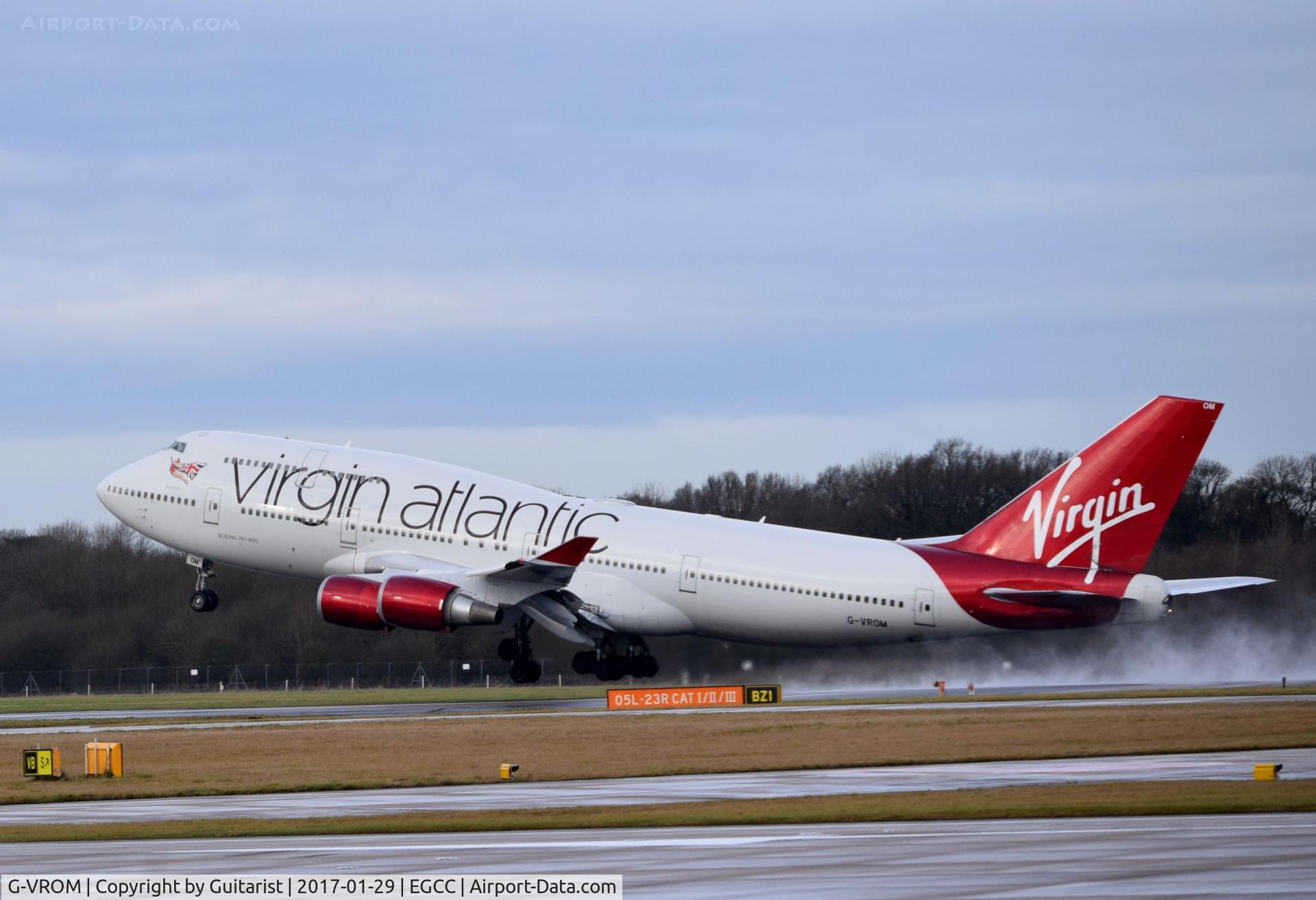 G-VROM, 2001 Boeing 747-443 C/N 32339, At Manchester