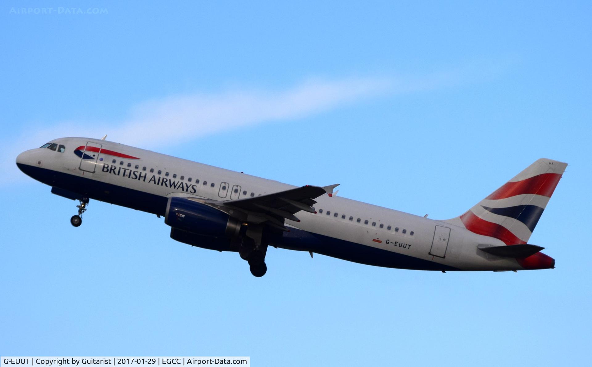 G-EUUT, 2007 Airbus A320-232 C/N 3314, At Manchester