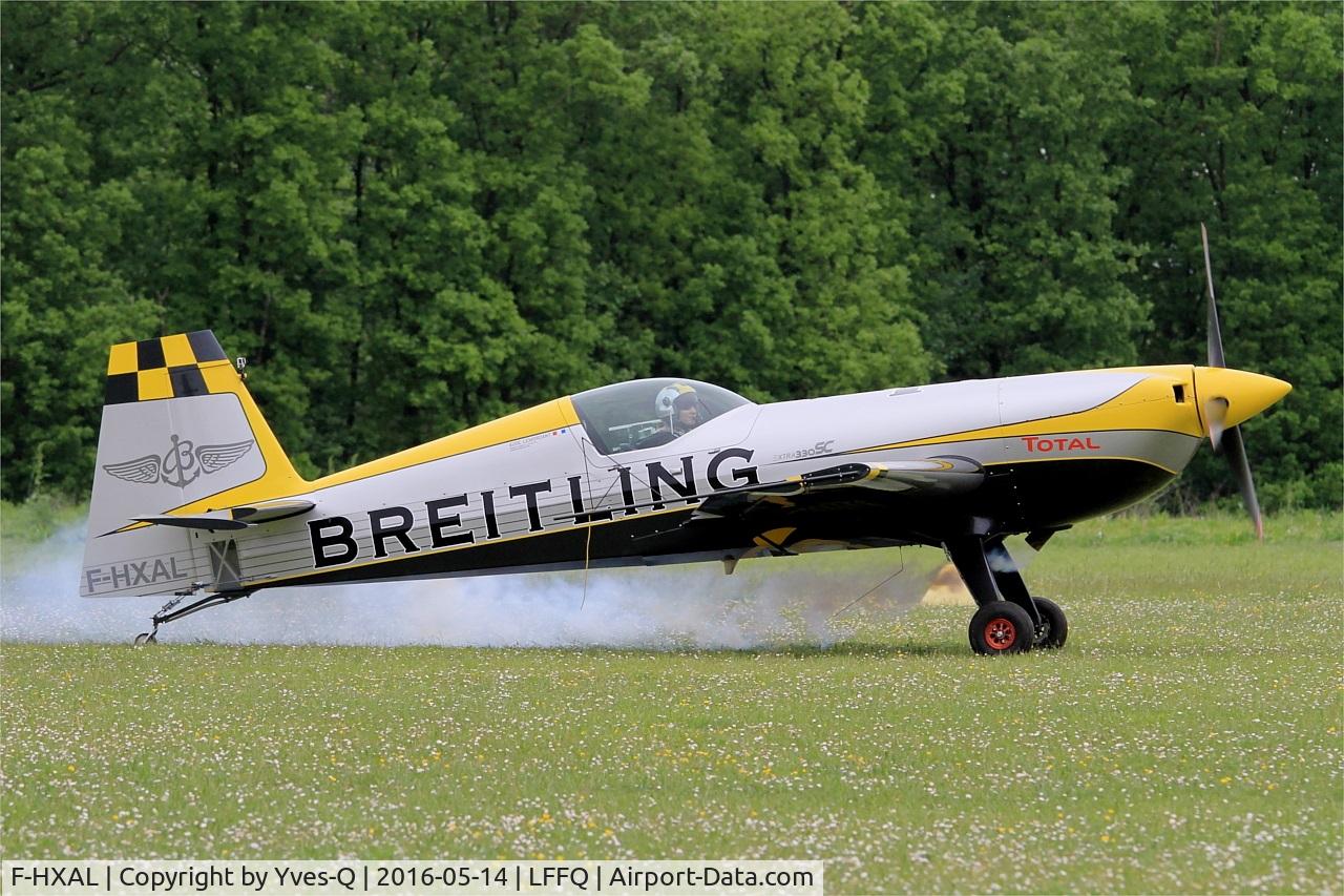 F-HXAL, Extra EA-300SC C/N SC047, Extra EA-300SC, Taxiing to parking area, La Ferté-Alais (LFFQ) air show 2016