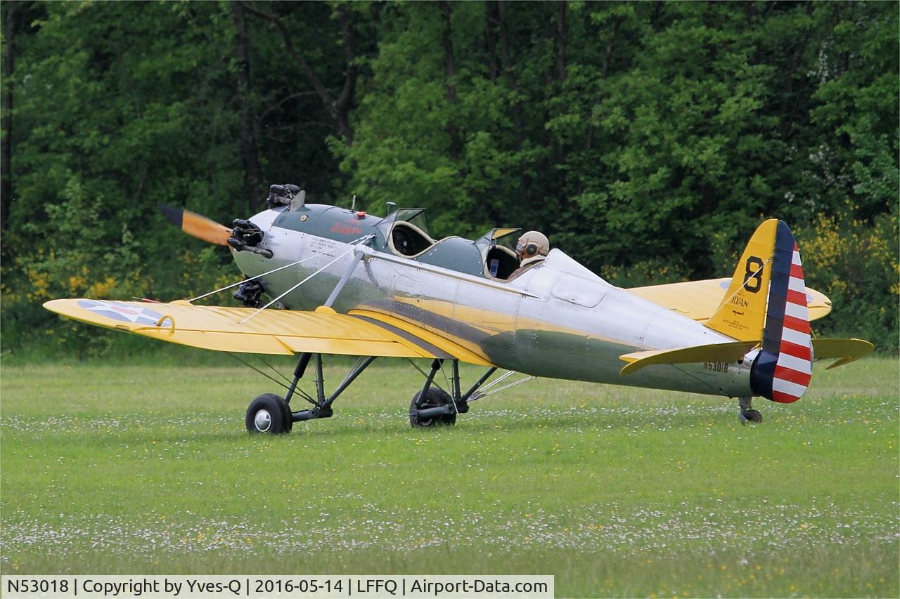 N53018, 1941 Ryan Aeronautical ST3KR C/N 1164, Ryan Aeronautical ST3KR, Landing rwy 28, La Ferté-Alais airfield (LFFQ) Airshow 2016