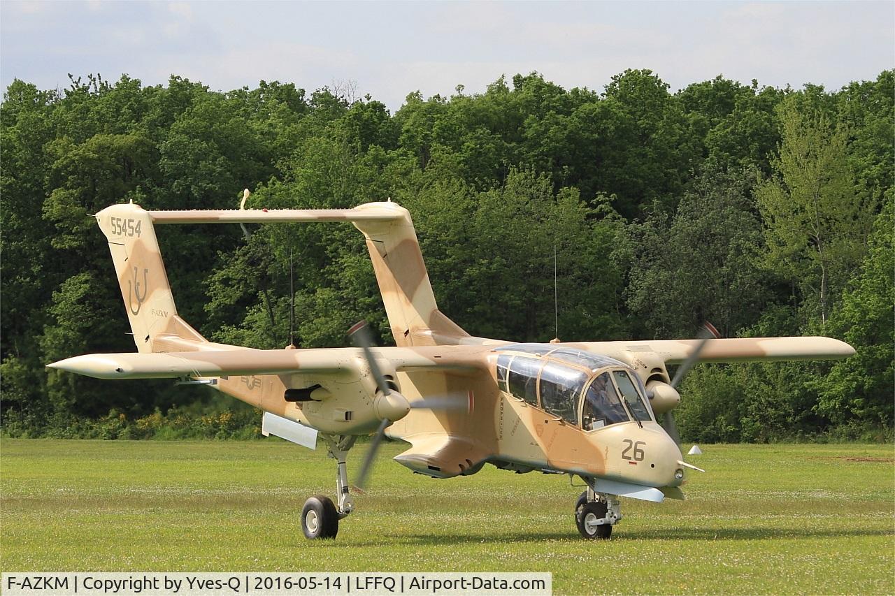 F-AZKM, 1971 North American OV-10B Bronco C/N 338-9 (305-65), North American OV-10B Bronco, Taxiing to parking area, La Ferté-Alais (LFFQ) air show 2016