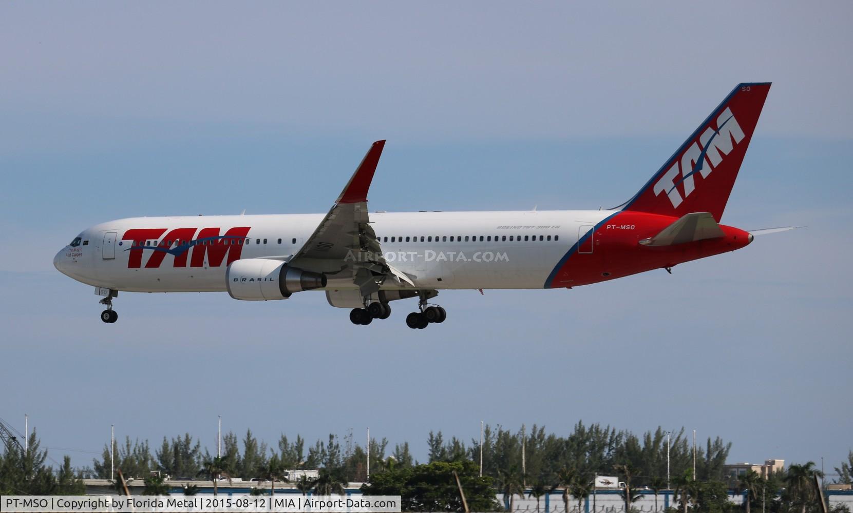 PT-MSO, 2012 Boeing 767-316/ER C/N 41747, TAM 767-300