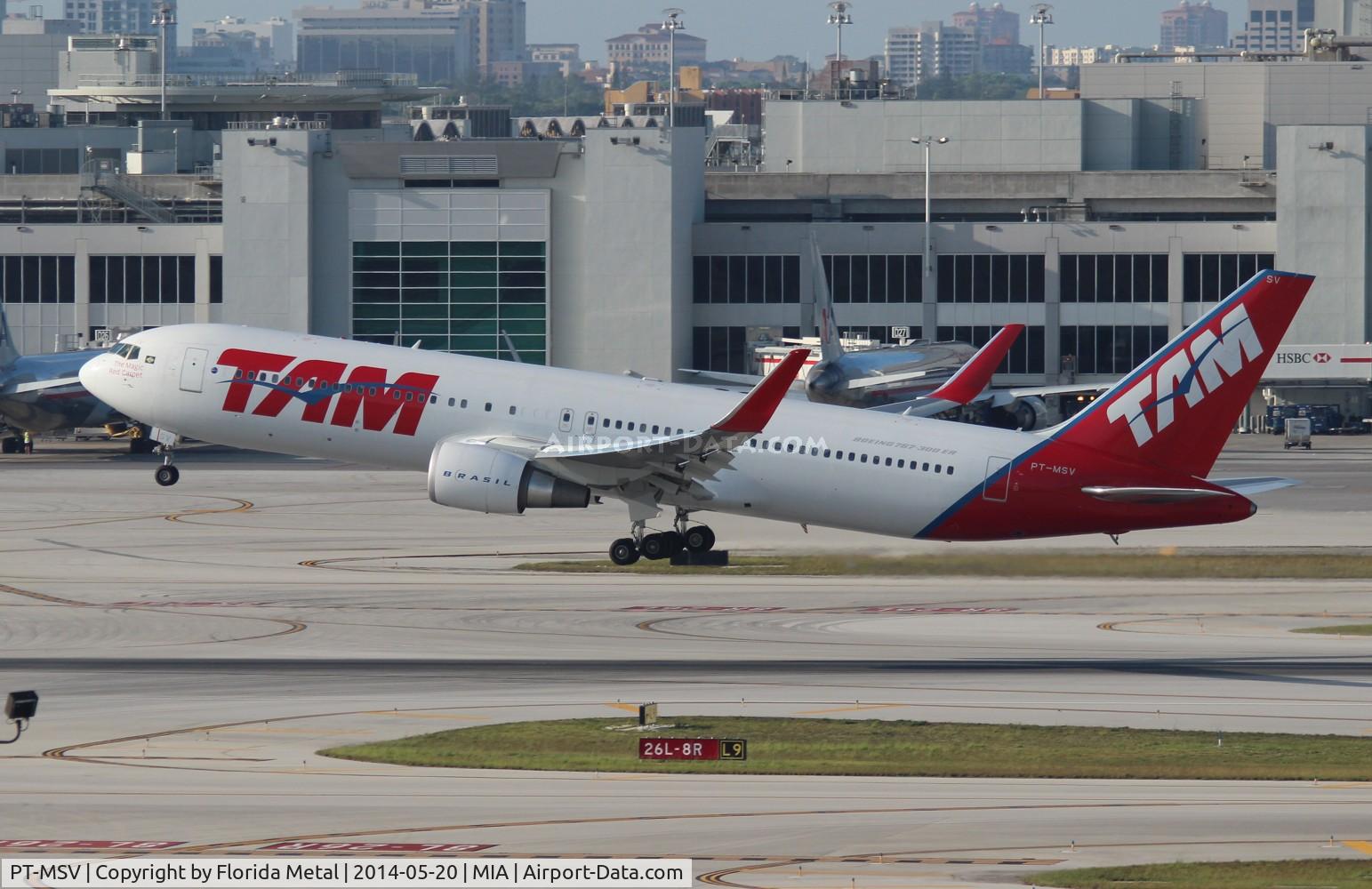 PT-MSV, 2012 Boeing 767-316/ER C/N 40593, TAM 767-300