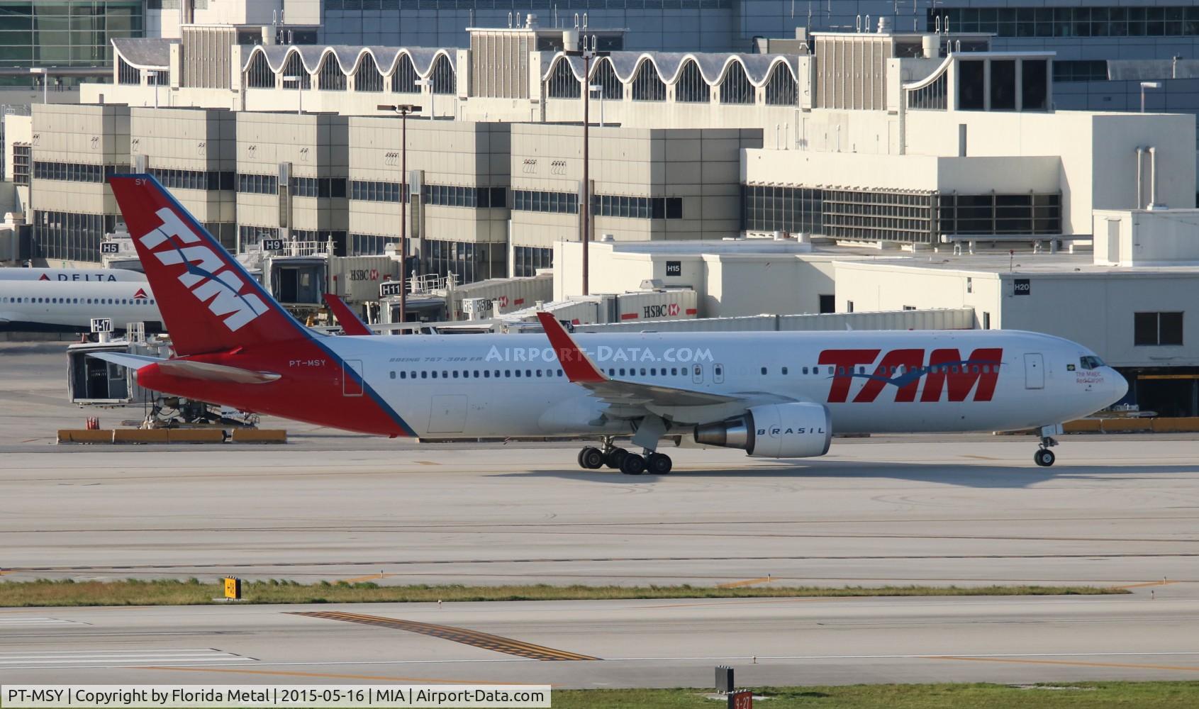 PT-MSY, 2012 Boeing 767-316/ER C/N 42214, TAM 767-300