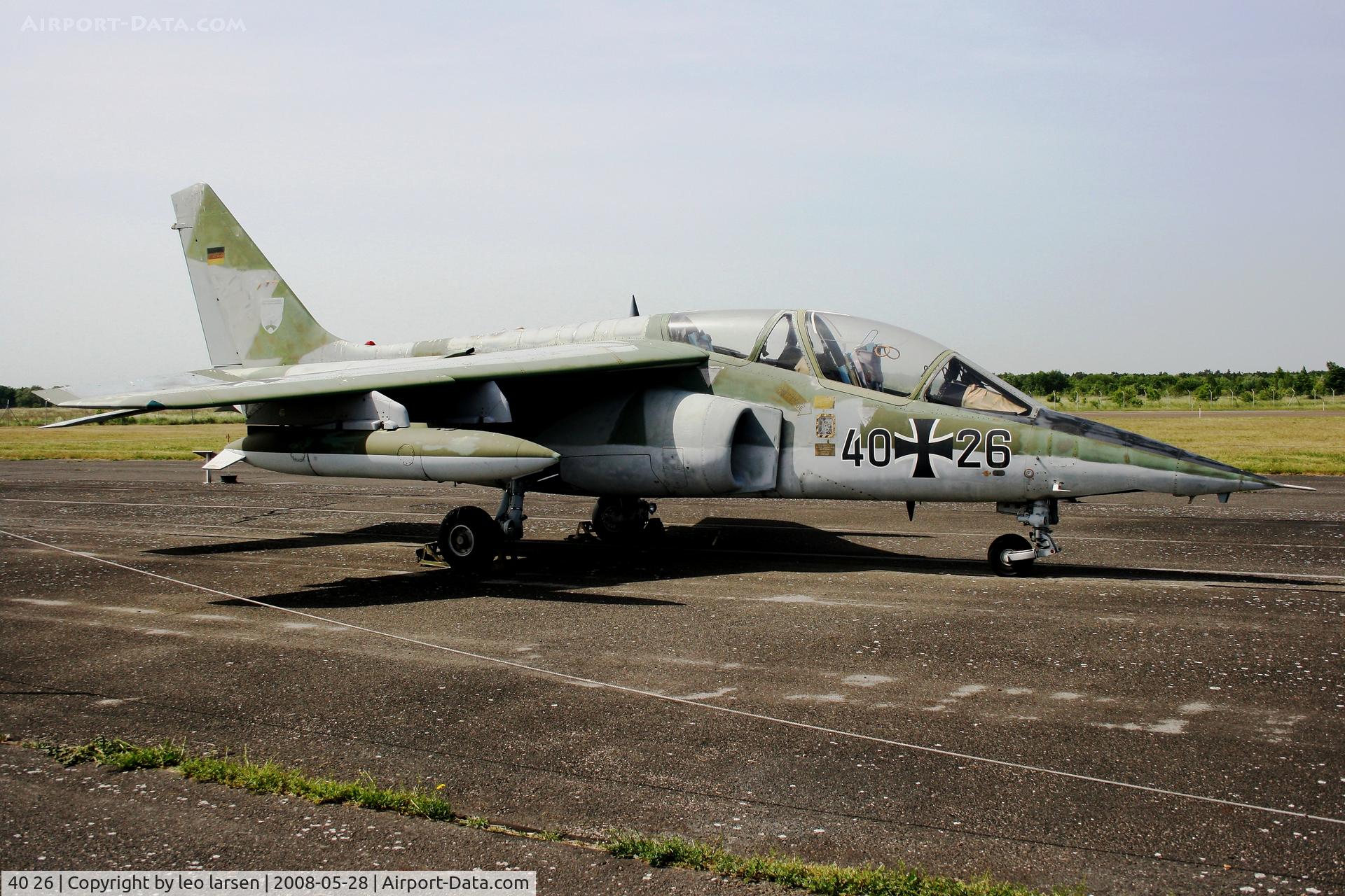 40 26, Dassault-Dornier Alpha Jet A C/N 0026, Berlin Gatow Museum 28.5.2008