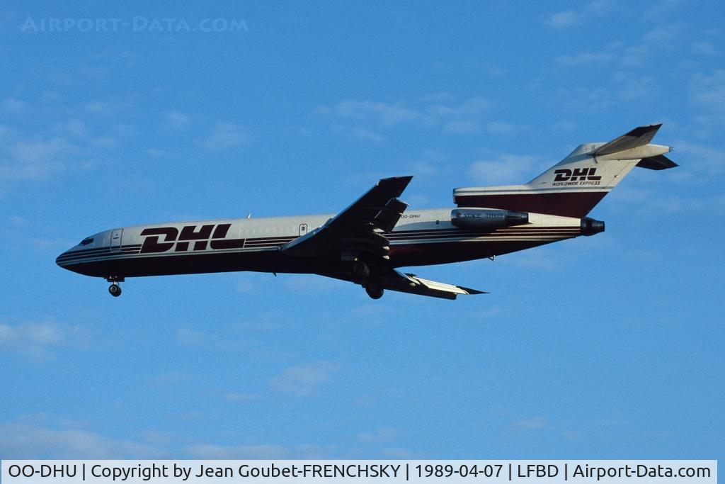 OO-DHU, 1976 Boeing 727-223(F) C/N 20992, European Air Transport - EAT operating for DHL