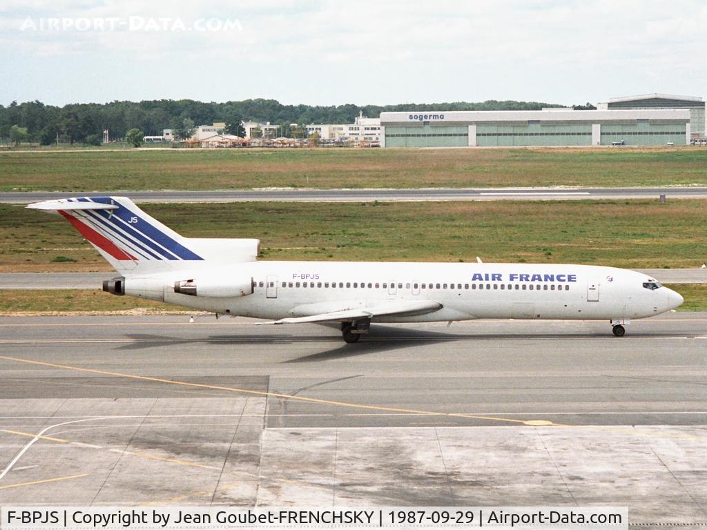 F-BPJS, 1971 Boeing 727-228 C/N 20539, Air France departure (stored 6/92, b/u OKC Oklahoma City 1993)