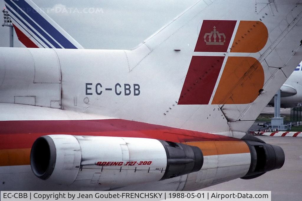 EC-CBB, 1972 Boeing 727-256 C/N 20596, 