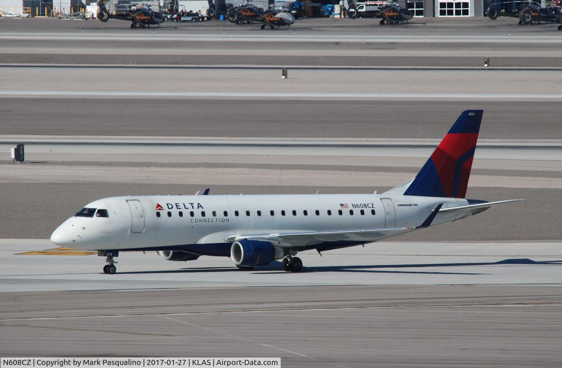 N608CZ, 2007 Embraer 175LR (ERJ-170-200LR) C/N 17000195, ERJ 170-200 LR