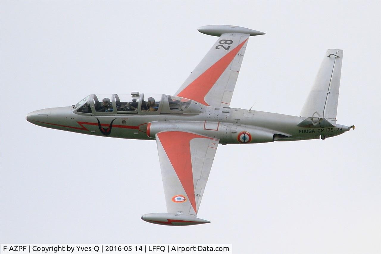 F-AZPF, Fouga CM-175 Zephyr C/N 28, Fouga CM-175 Zephyr, On display, La Ferté-Alais airfield (LFFQ) Air show 2016