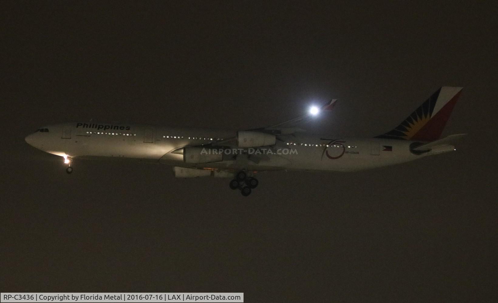RP-C3436, 2000 Airbus A340-313 C/N 318, Philippine