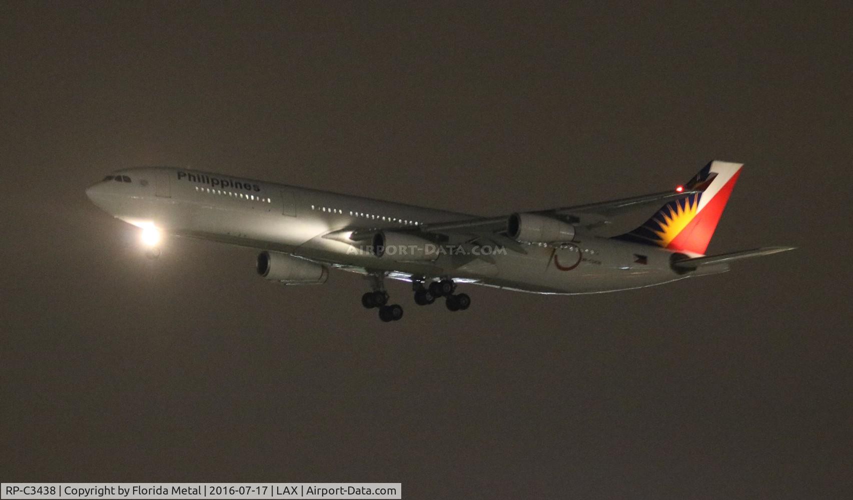 RP-C3438, 2001 Airbus A340-313X C/N 387, Philippine