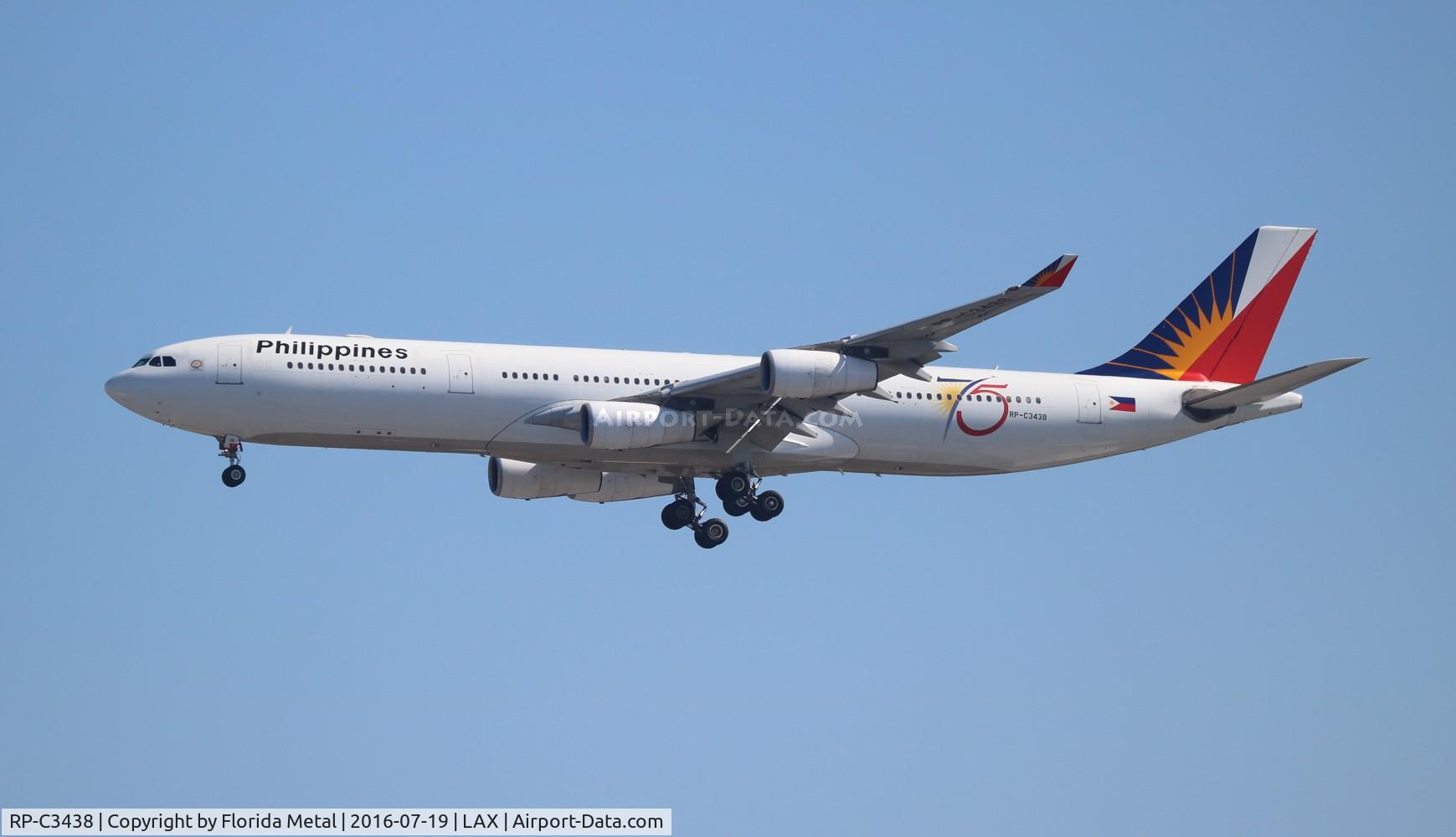 RP-C3438, 2001 Airbus A340-313X C/N 387, Philippine