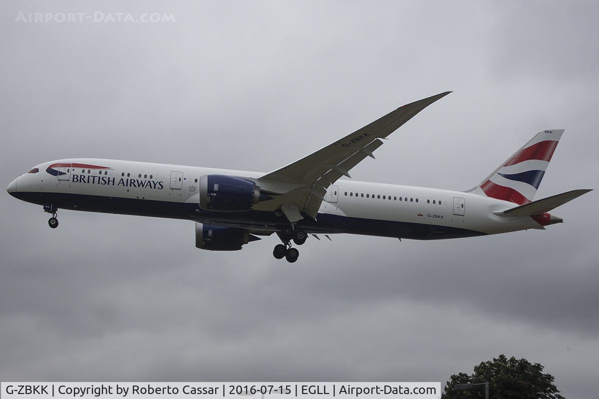 G-ZBKK, 2016 Boeing 787-9 Dreamliner C/N 38627, Heathrow 2016