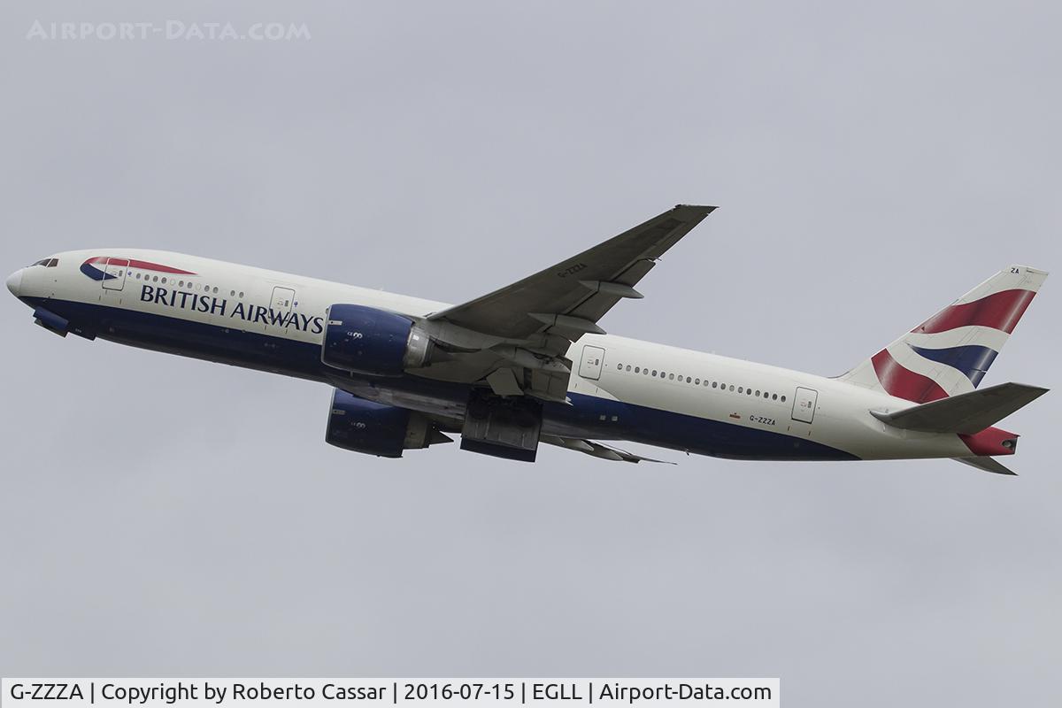 G-ZZZA, 1995 Boeing 777-236 C/N 27105, Heathrow 2016