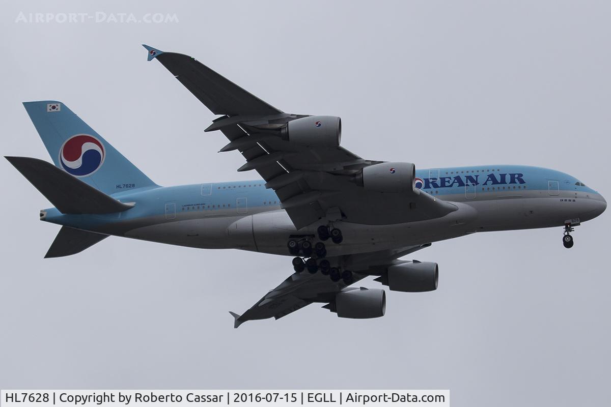 HL7628, 2014 Airbus A380-861 C/N 156, Heathrow 2016