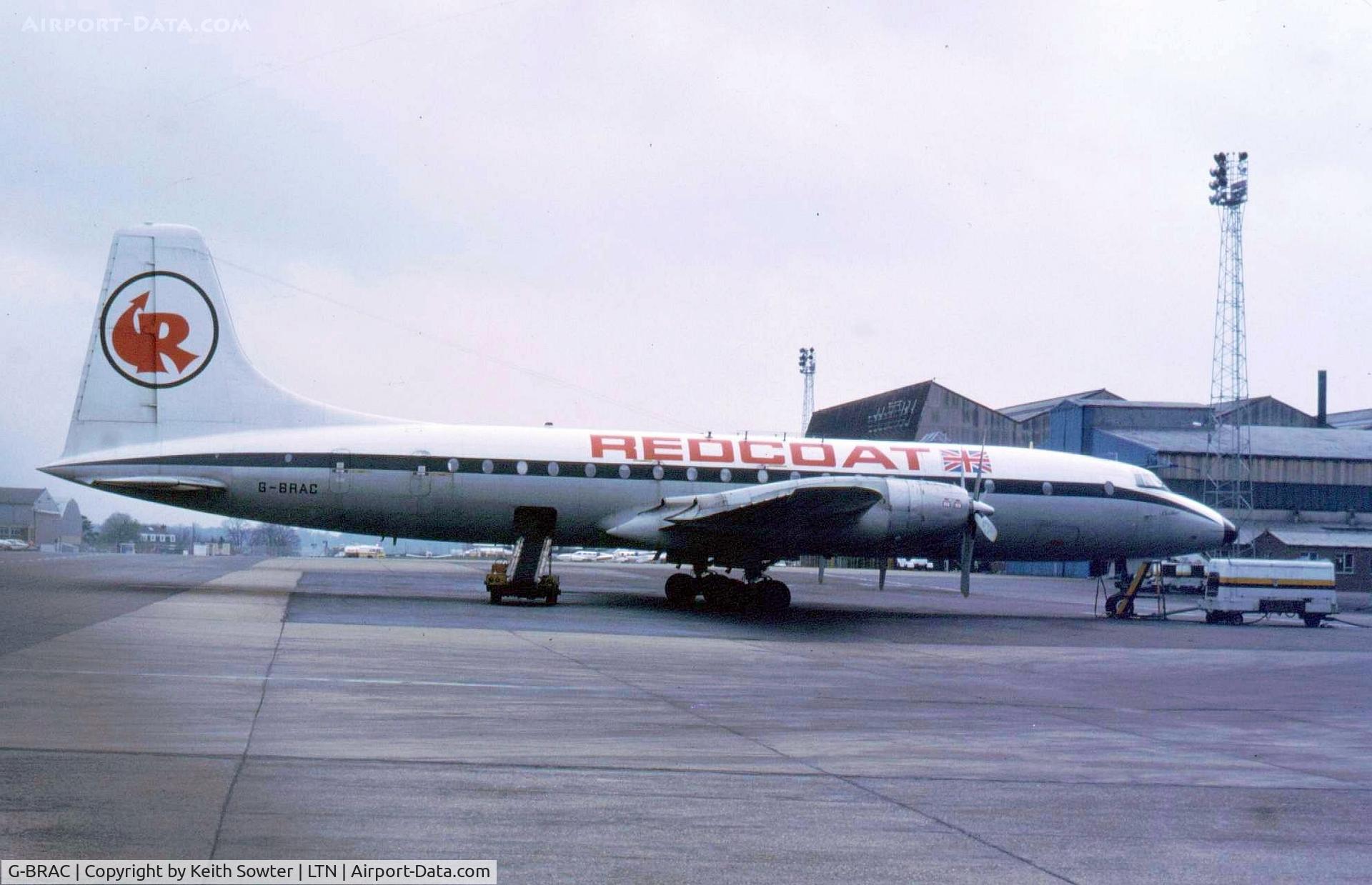 G-BRAC, 1960 Bristol Britannia C.1 (175 Britannia 253F) C/N 13448, Luton Airport