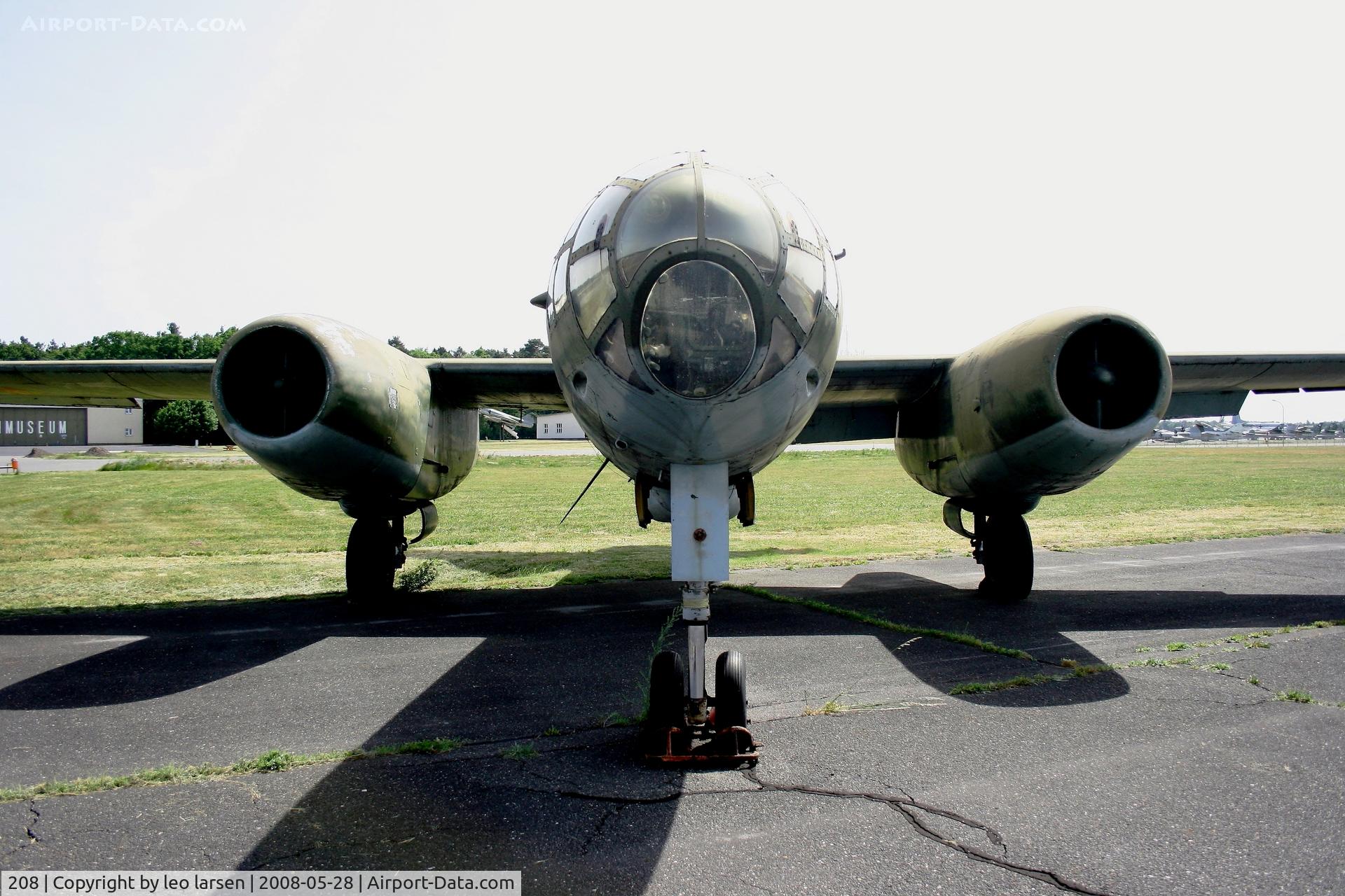 208, 1955 Ilyushin Il-28 C/N 55006448, Berlin Gatow Museum 28.5.2008