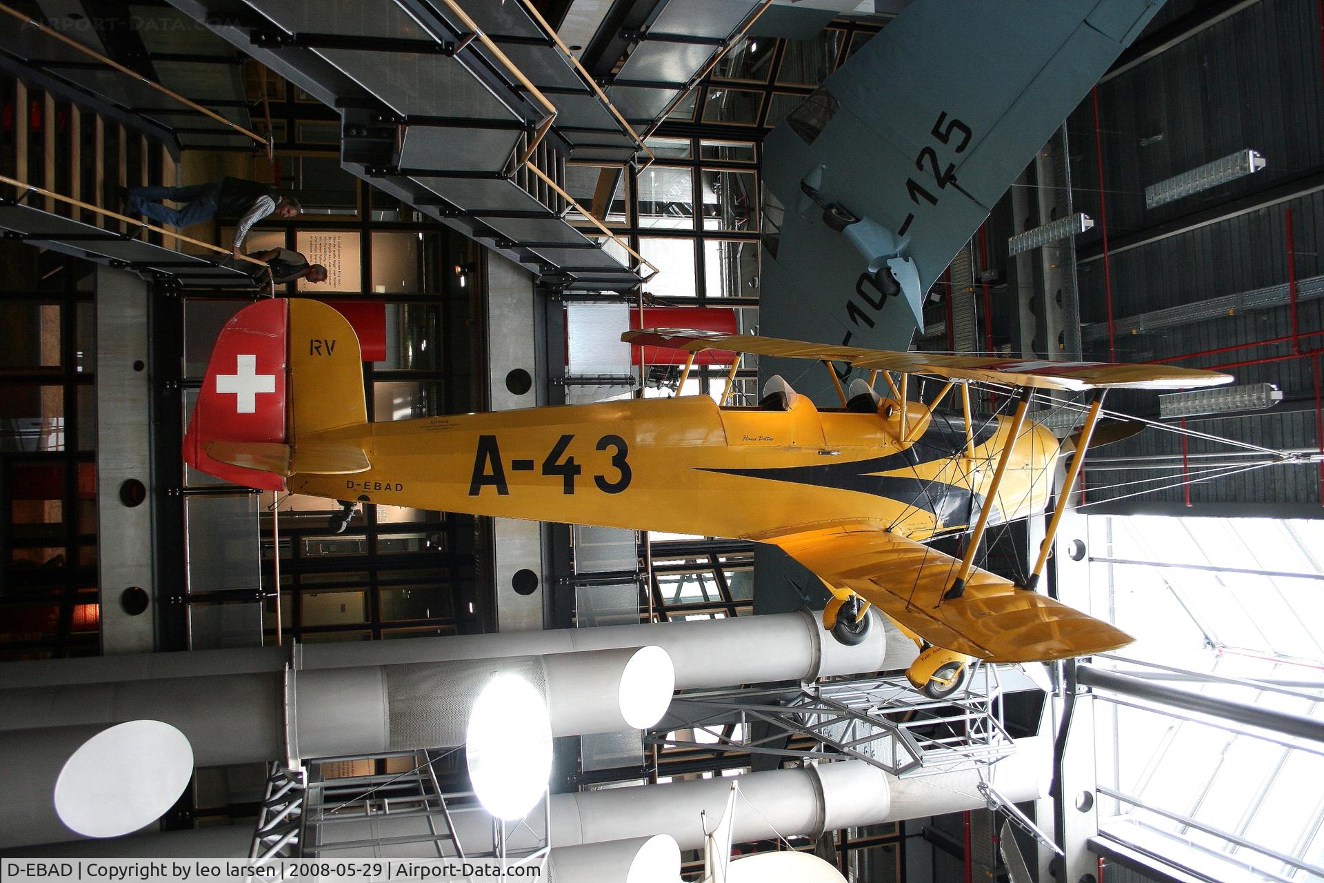 D-EBAD, 1939 Doflug Bu-131B Jungmann C/N 55, Technikmuseum Berlin 29.5.2008