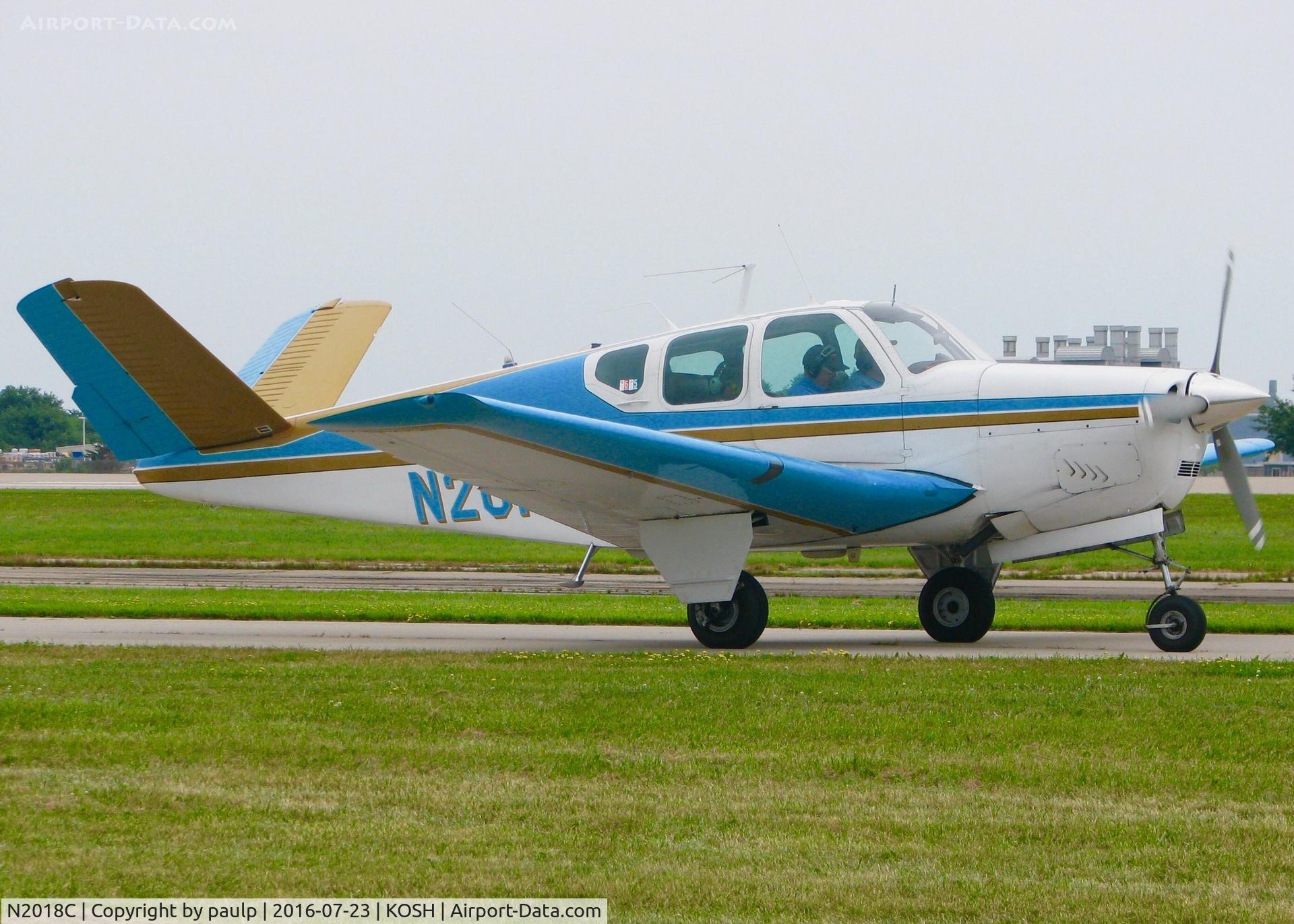 N2018C, 1960 Beech M35 Bonanza C/N D-6498, At Oshkosh.