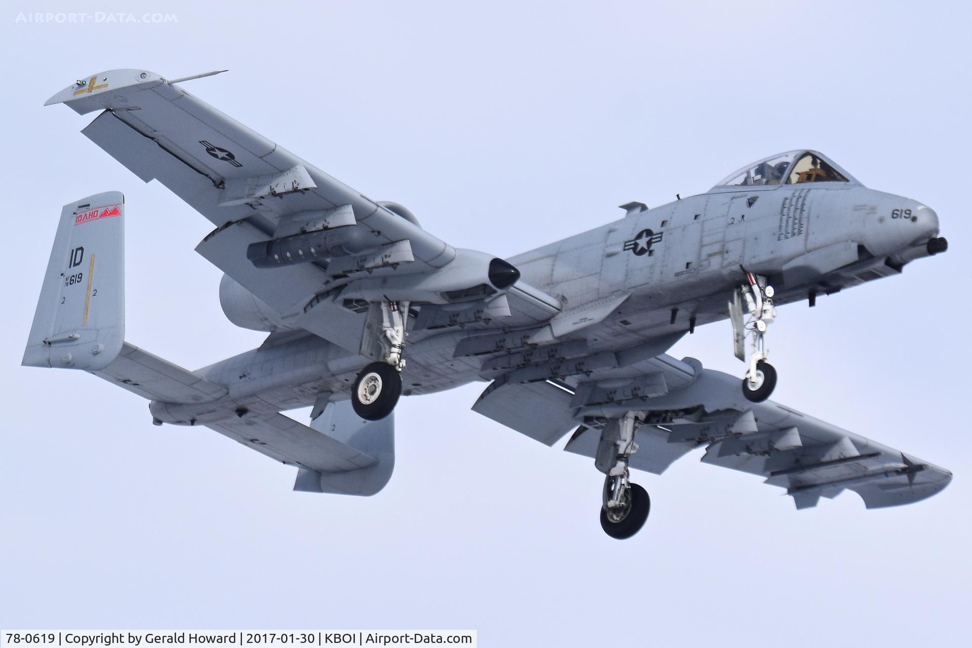 78-0619, 1978 Fairchild Republic A-10C Thunderbolt II C/N A10-0239, Landing RWY 10R.