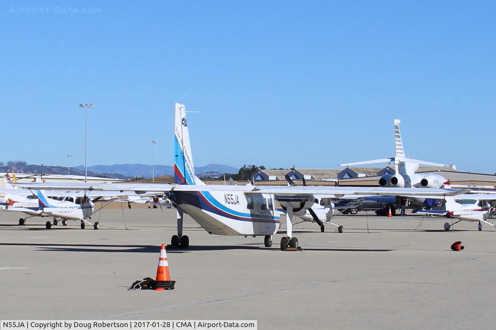 N55JA, 1971 Britten-Norman BN-2A-8 Islander C/N 295, 1971 Britten-Norman BN-2A-8 ISLANDER, two Lycoming O-540-E4C5 260 Hp each, 12 place STOL aircraft of Channel Islands Aviation. Islands excursion rides.