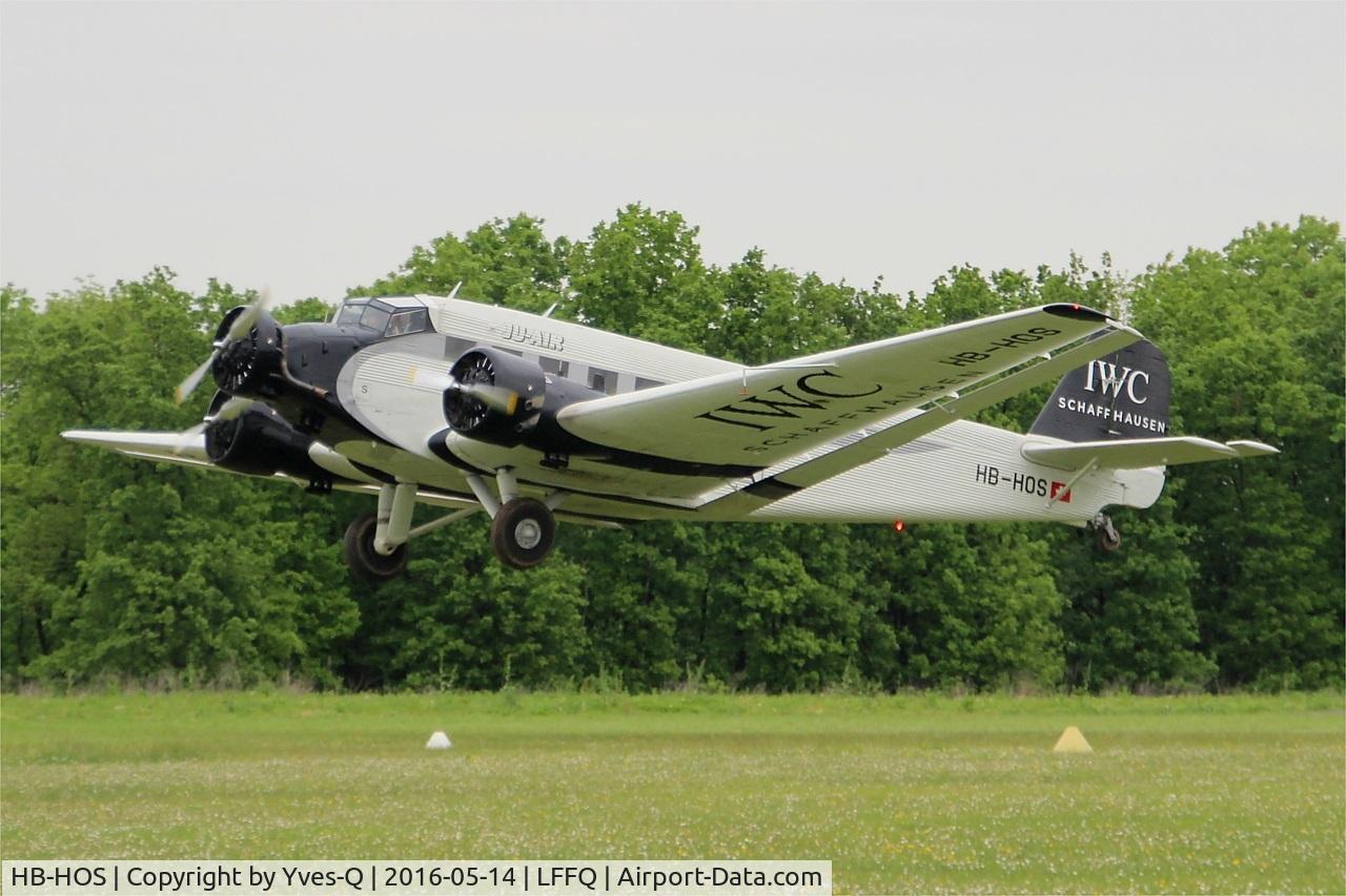 HB-HOS, 1939 Junkers Ju-52/3m g4e C/N 6580, Junkers Ju-52-3m g4e, Taxiing rwy 28, La Ferté-Alais airfield (LFFQ) Air show 2016