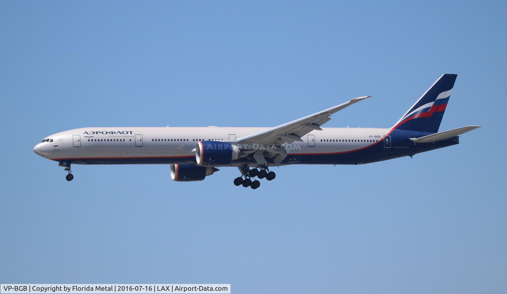 VP-BGB, 2012 Boeing 777-3M0/ER C/N 41679, Aeroflot