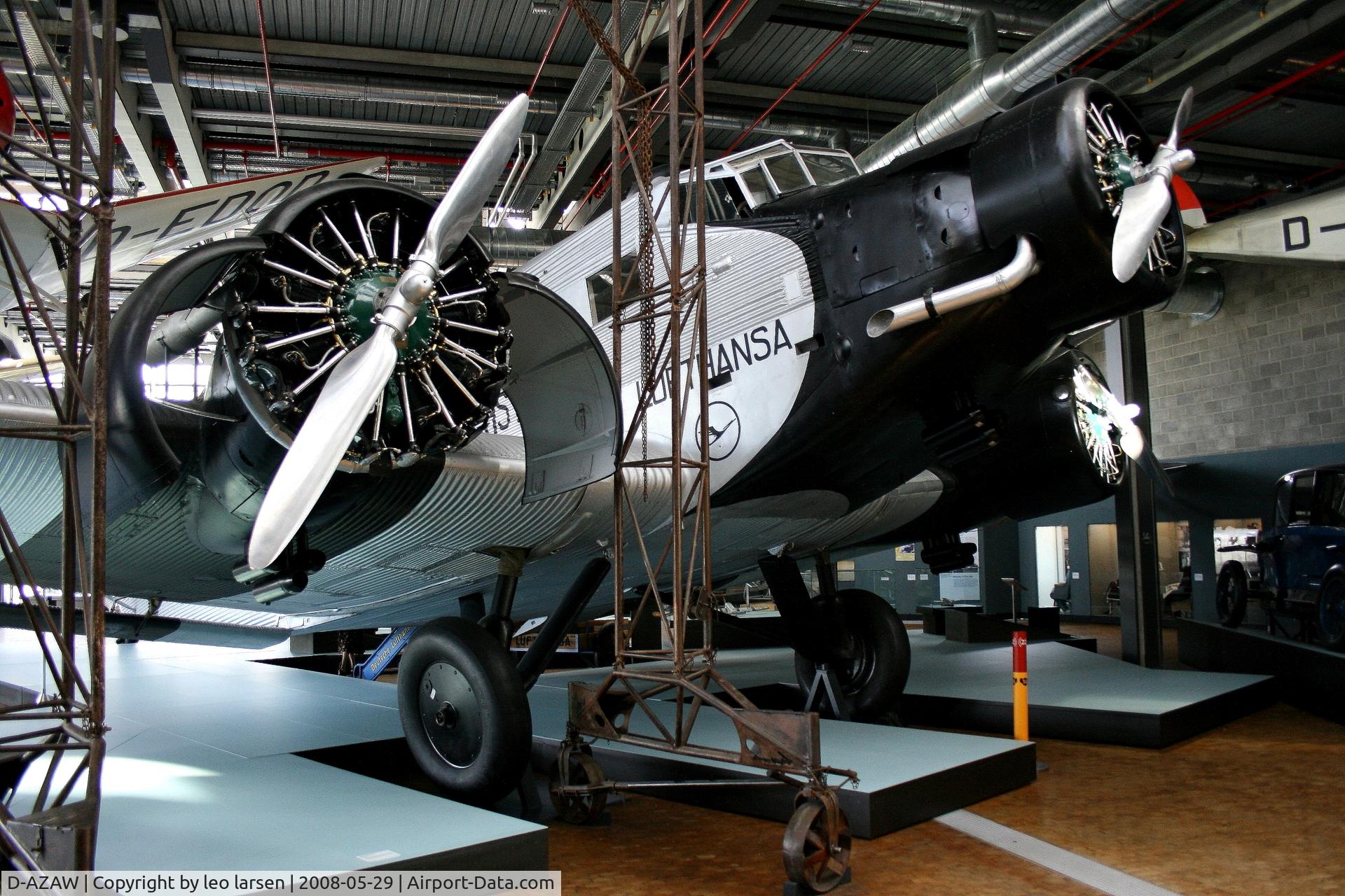D-AZAW, Junkers Ju-52/3mte C/N 7220, Technikmuseum Berlin 29.5.2008
