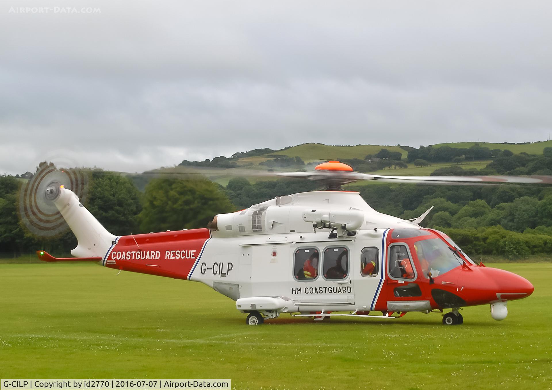 G-CILP, 2014 AgustaWestland AW-139 C/N 31590, Take @ Aberystwyth Helicopter Landing Site during a casualty transfer.