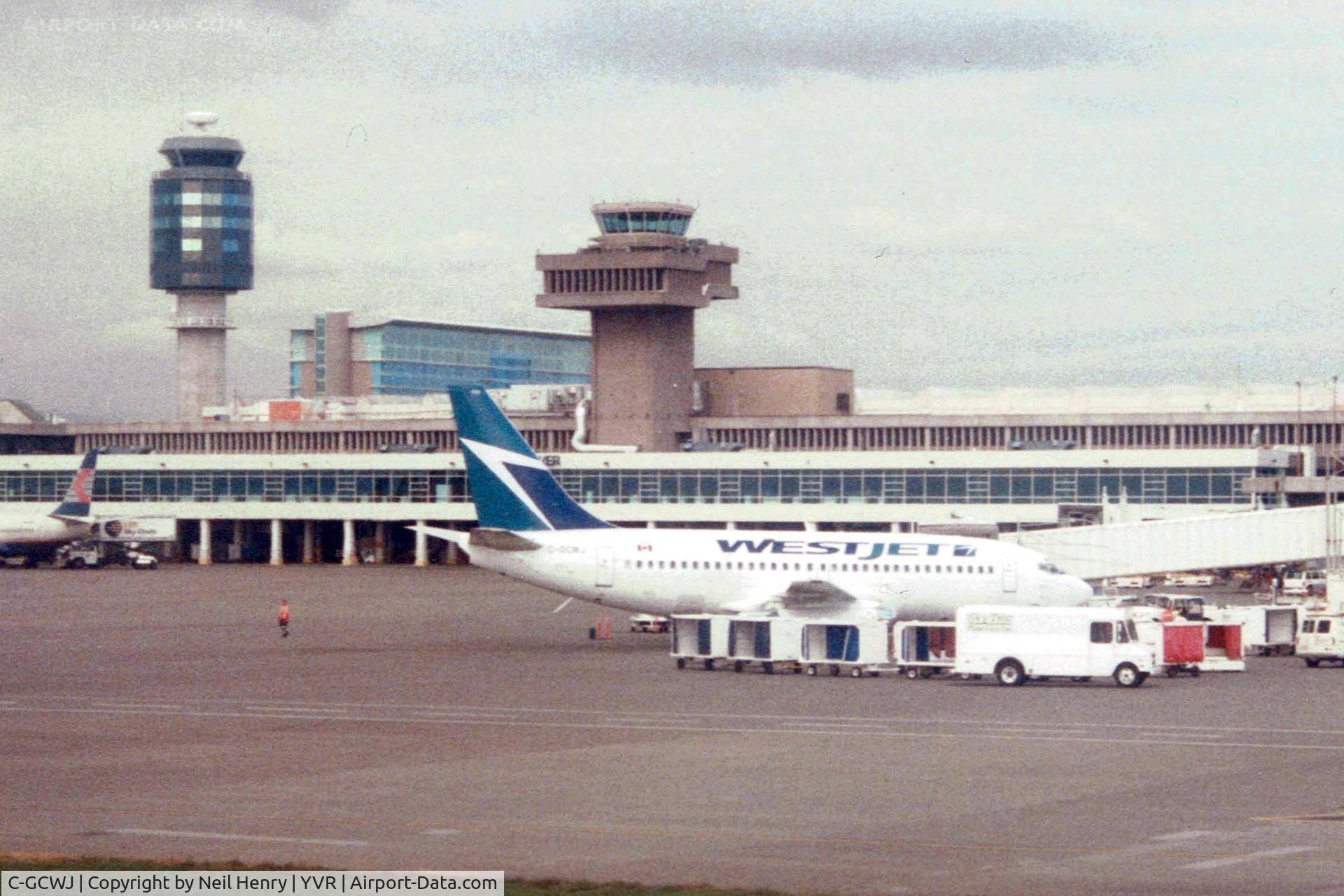 C-GCWJ, 2004 Boeing 737-7CT C/N 33970, Scanned from original slide taken at VancouverAirport, Canada about Sept 2000
