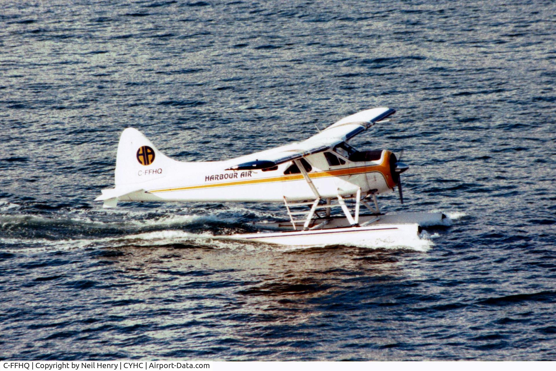 C-FFHQ, 1949 De Havilland Canada DHC-2 Beaver Mk.1 C/N 42, Scanned from original slide taken Sept 2000 at Vancouver Harbour, Canada