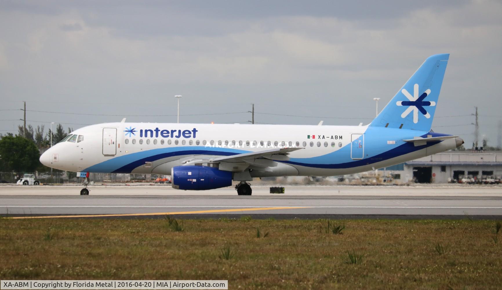 XA-ABM, 2013 Sukhoi Superjet 100-95B C/N 95036, Interjet