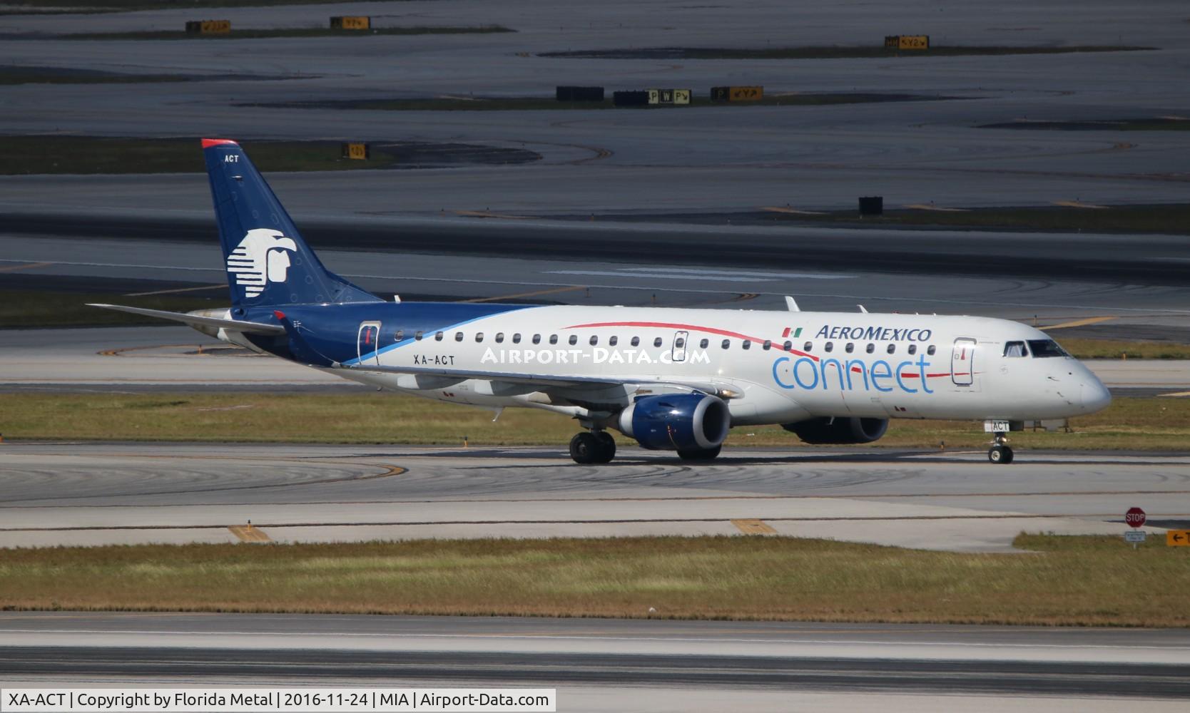 XA-ACT, 2012 Embraer 190LR (ERJ-190-100LR) C/N 19000557, Aeromexico