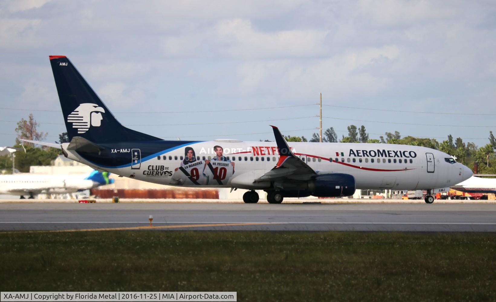 XA-AMJ, 2012 Boeing 737-852 C/N 36701, Aeromexico