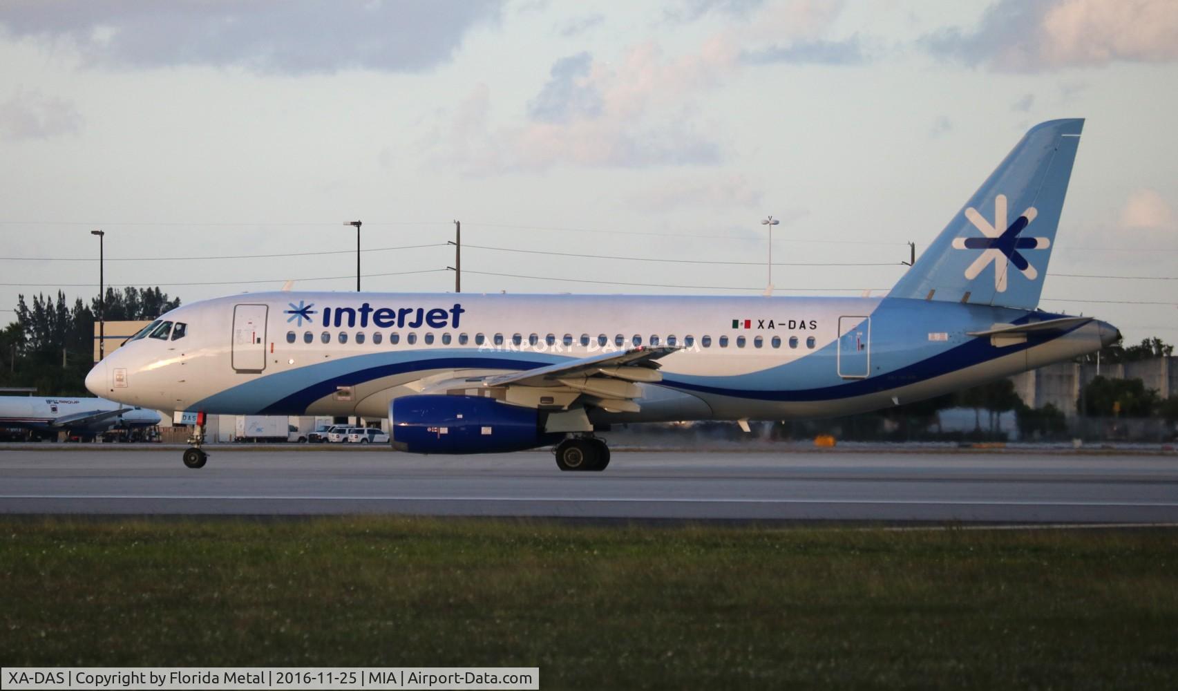 XA-DAS, 2014 Sukhoi SSJ 100-95B C/N 95072, Interjet