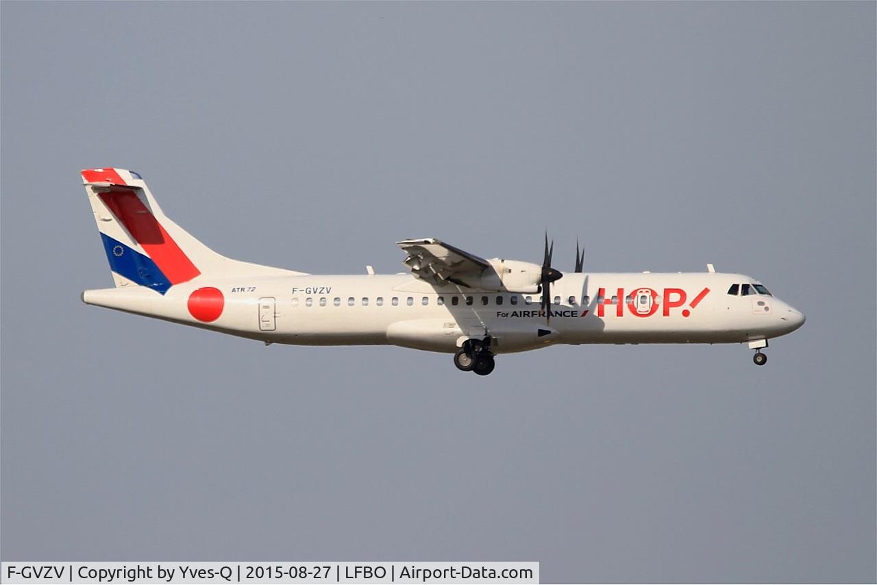 F-GVZV, 2002 ATR 72-212A C/N 686, ATR 72-212A, On final rwy 14L, Toulouse-Blagnac Airport (LFBO-TLS)