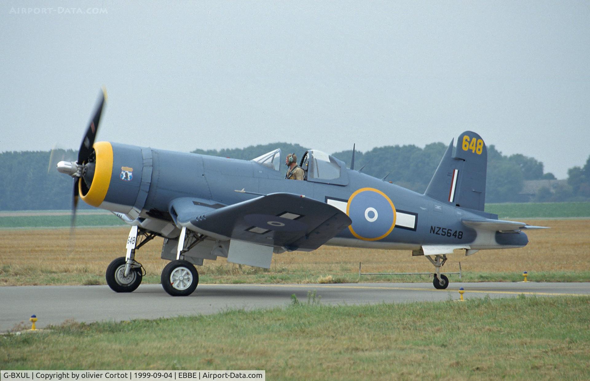 G-BXUL, 1945 Goodyear FG-1D Corsair C/N 3205, during the 