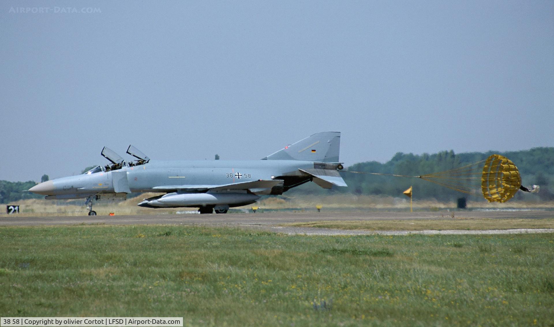 38 58, 1972 McDonnell Douglas F-4F Phantom II C/N 4769, last time I've seen a Phantom in Dijon Longvic airbase, in july 2003...